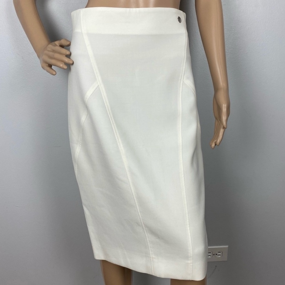 VERSACE COLLECTION WHITE PENCIL SKIRT - Picture 2 of 10
